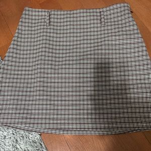 Bodycon plaid skirt